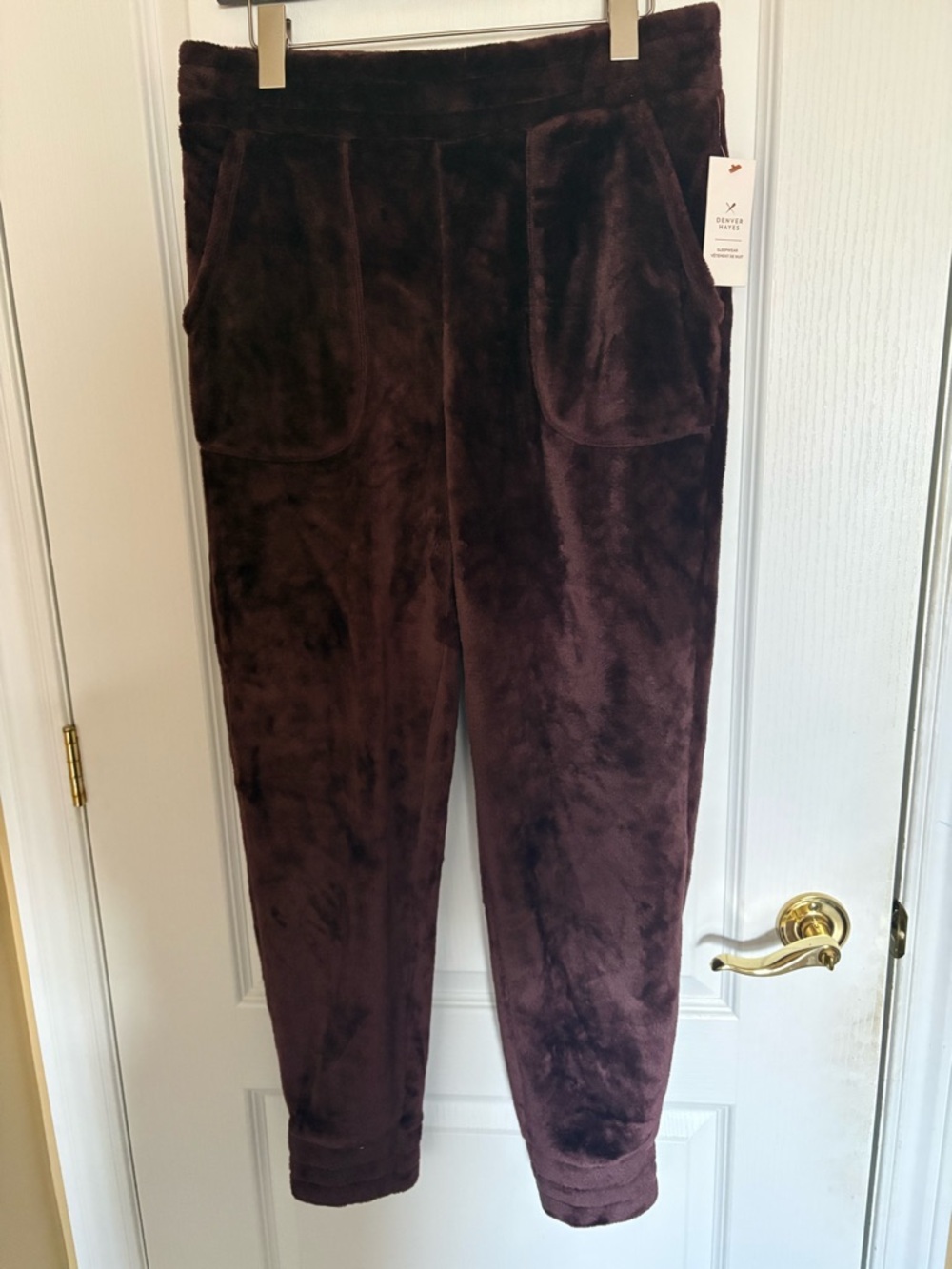 Denver Hayes Plush Lounge Pants in Dark Brown